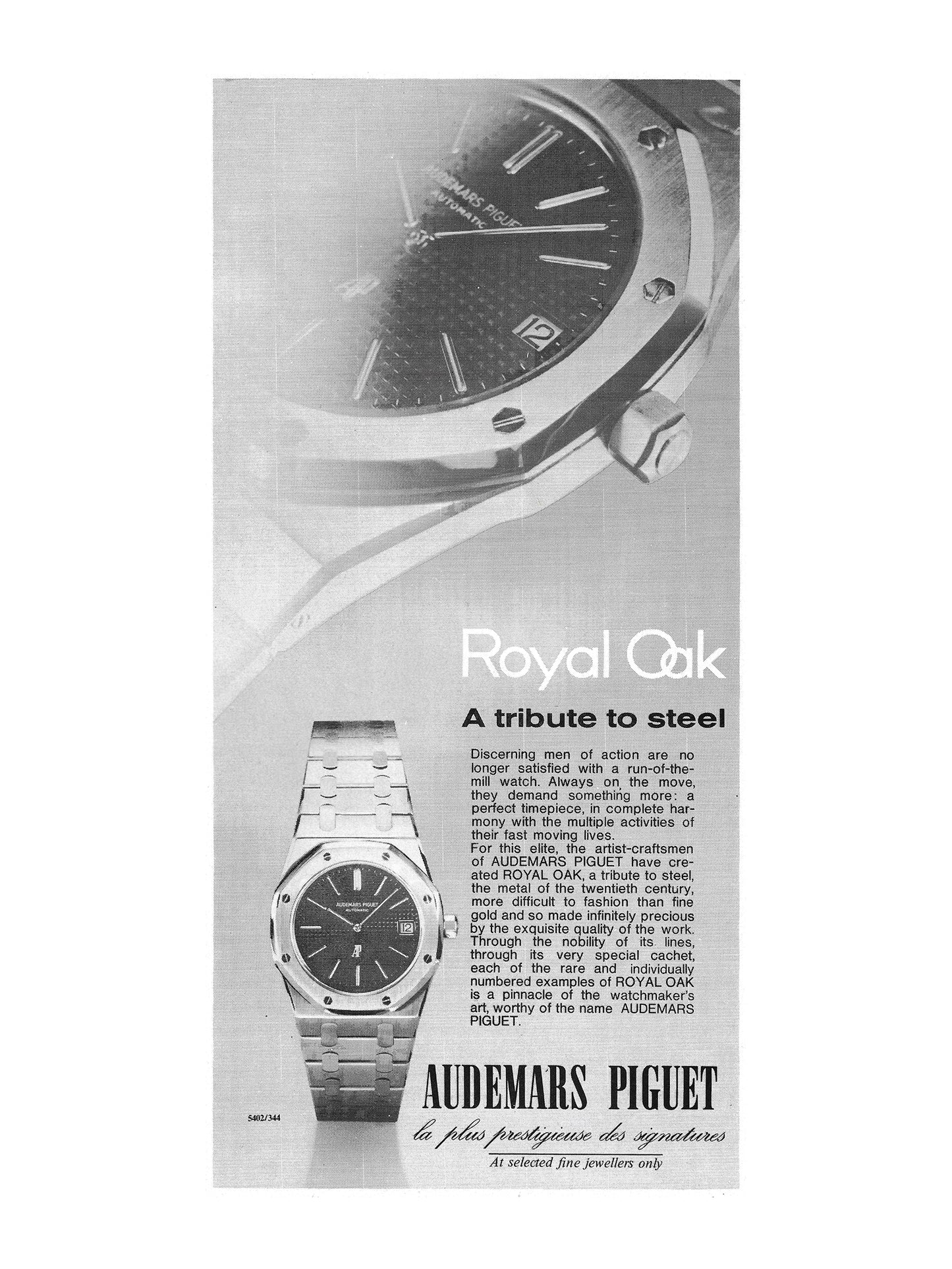 1972 Audemars Piguet Royal Oak Advertisement