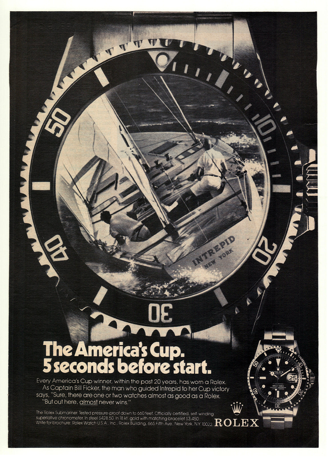 1974 Rolex Submariner Advertisement