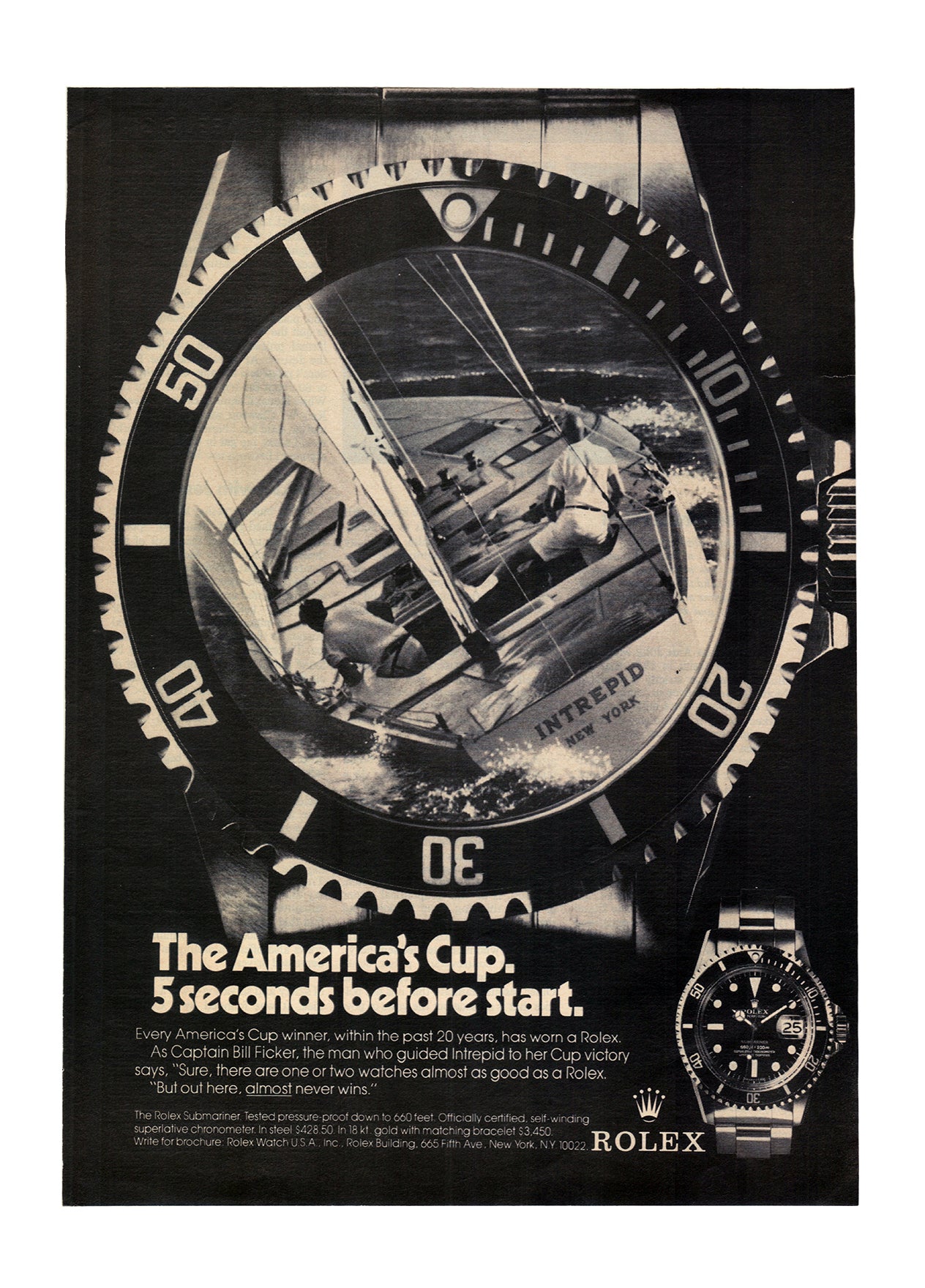 1974 Rolex Submariner Advertisement