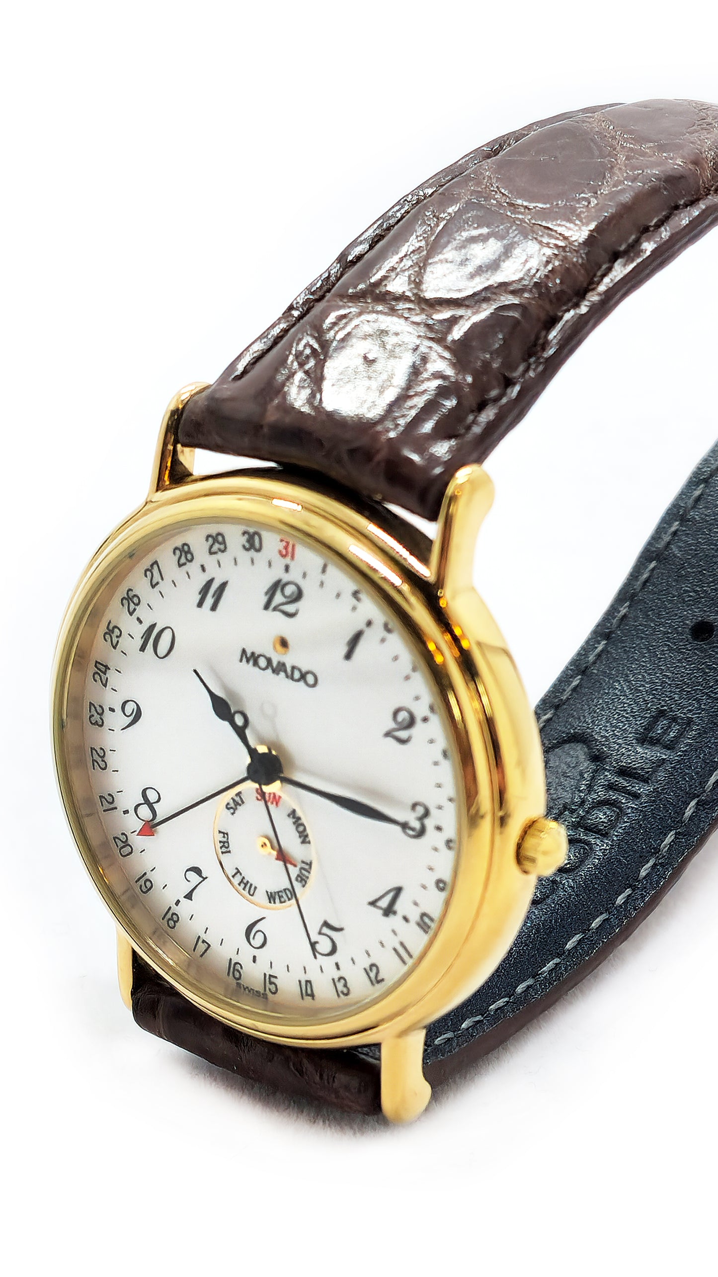 1990s Movado Calendar Quartz Watch