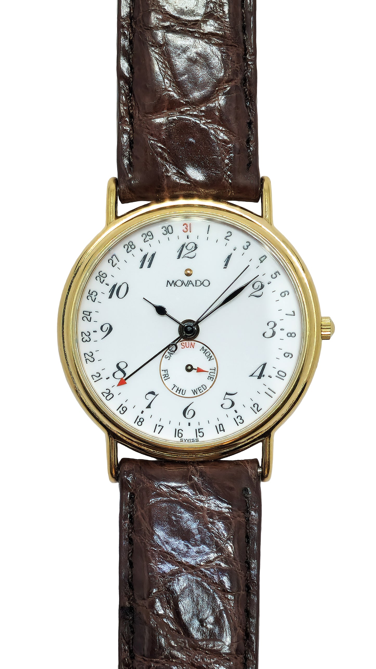 1990s Movado Calendar Quartz Watch