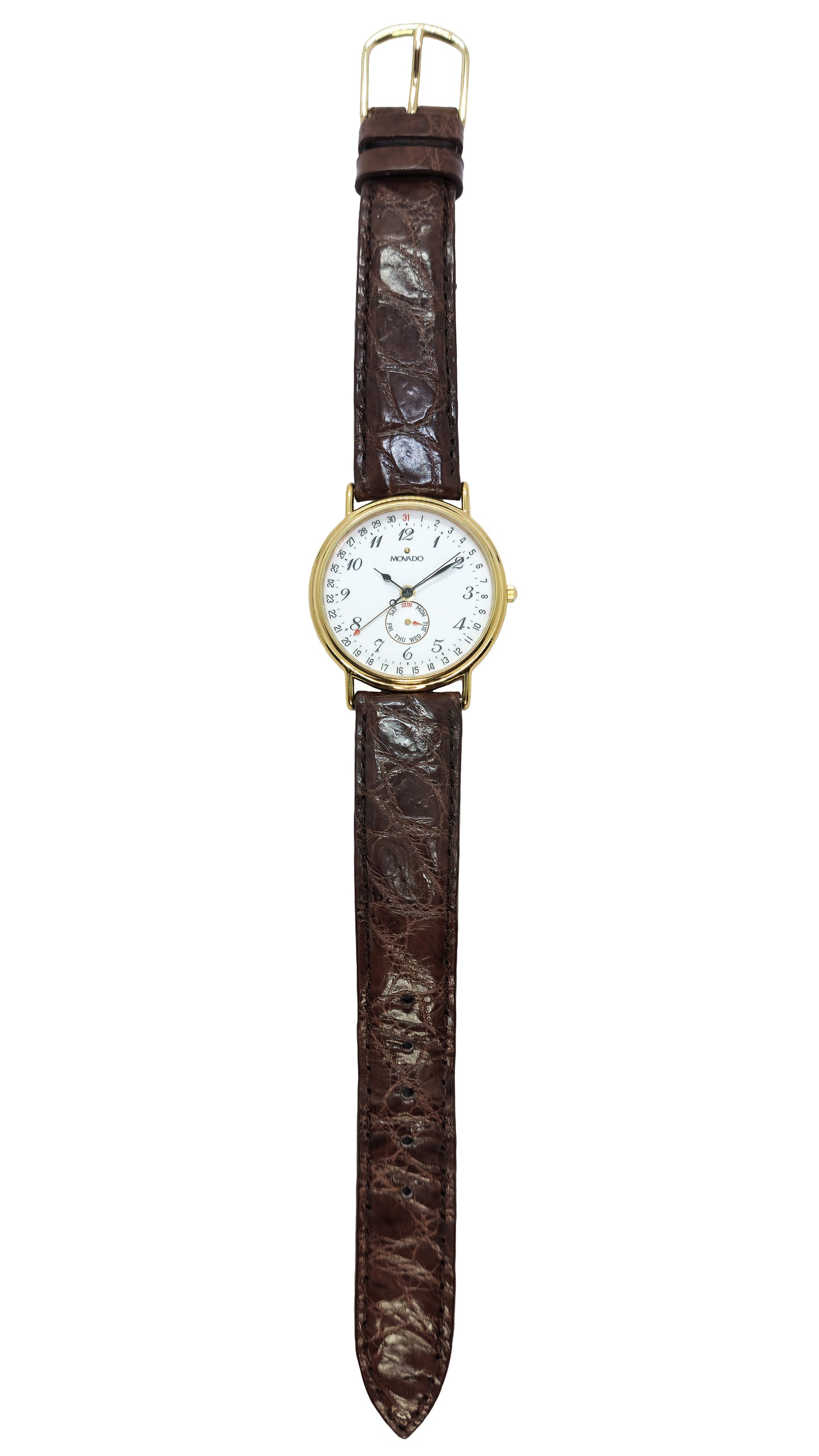 1990s Movado Calendar Quartz Watch