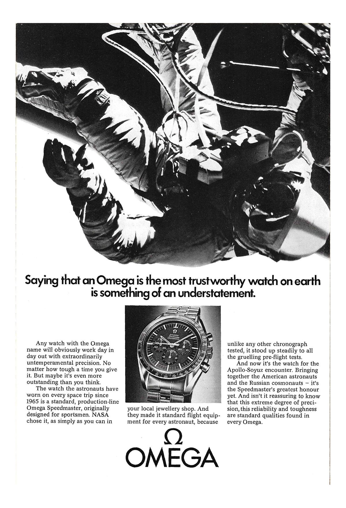 1969 Omega Speedmaster Advertisement
