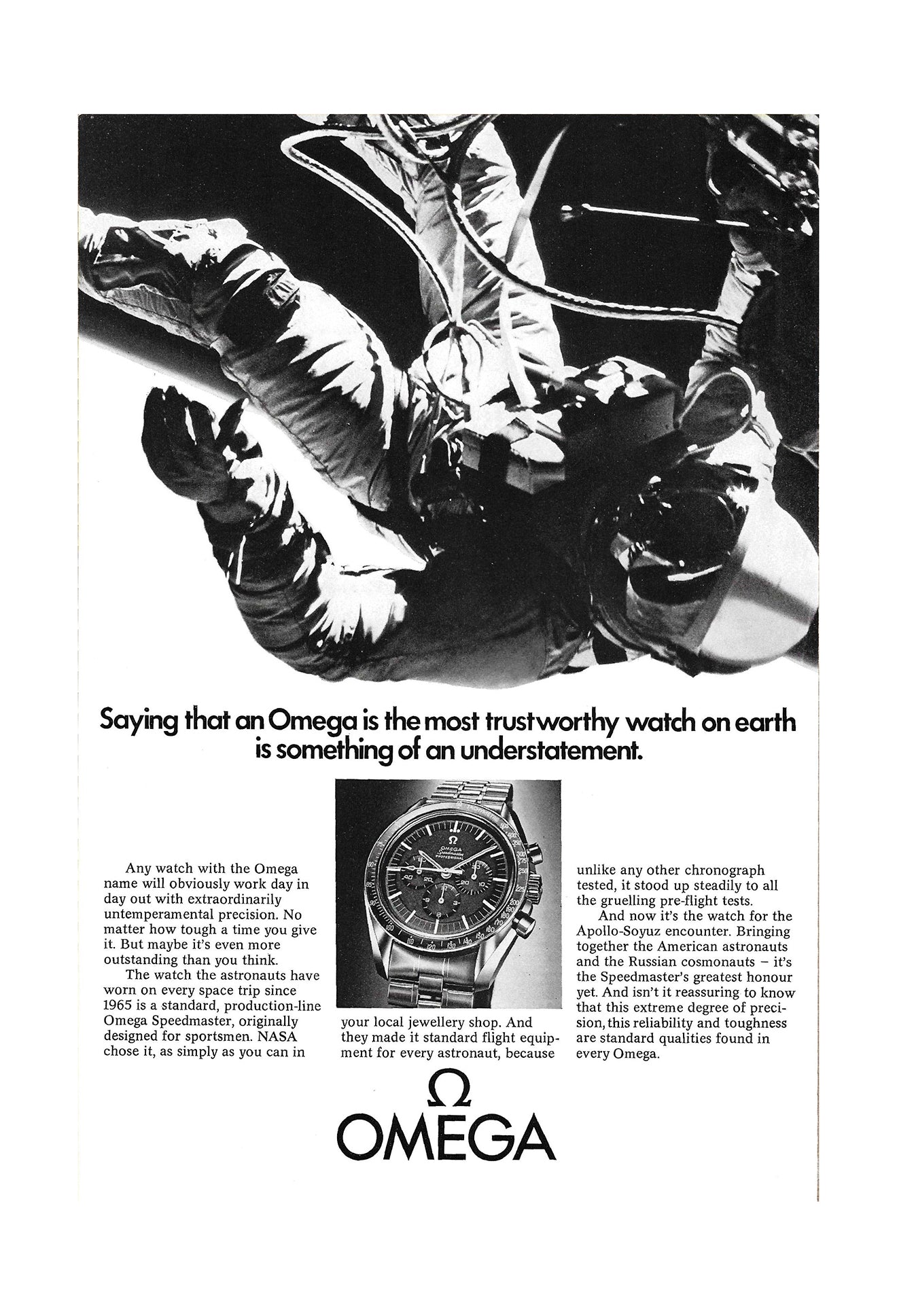 1969 Omega Speedmaster Advertisement