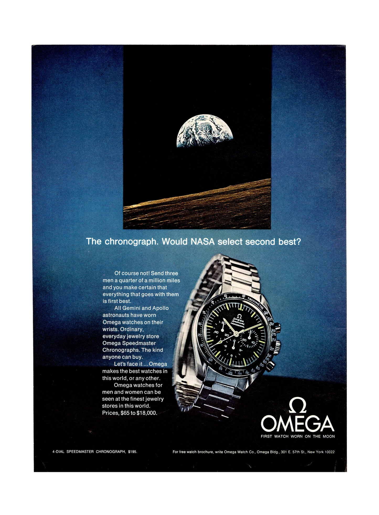 1970 Omega Speedmaster Advertisement