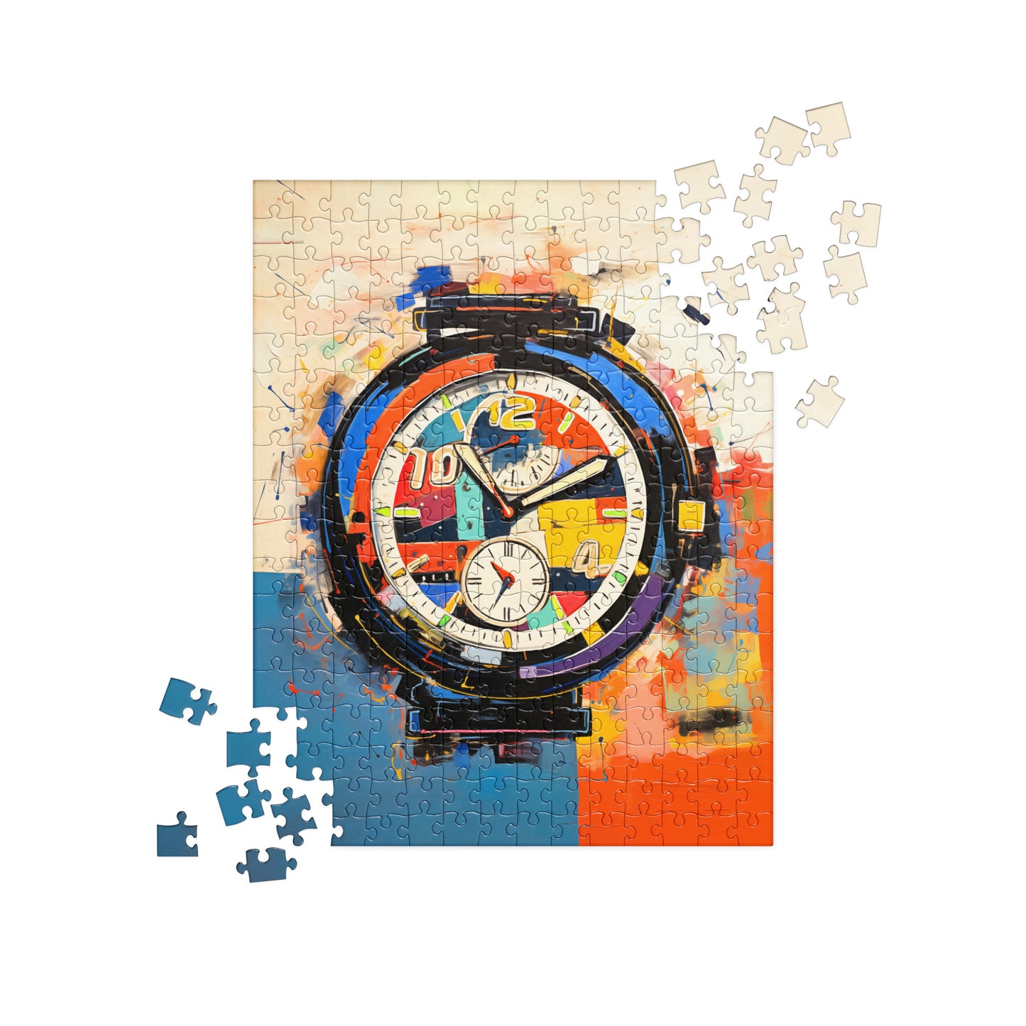Abstract Art Clock Puzzle