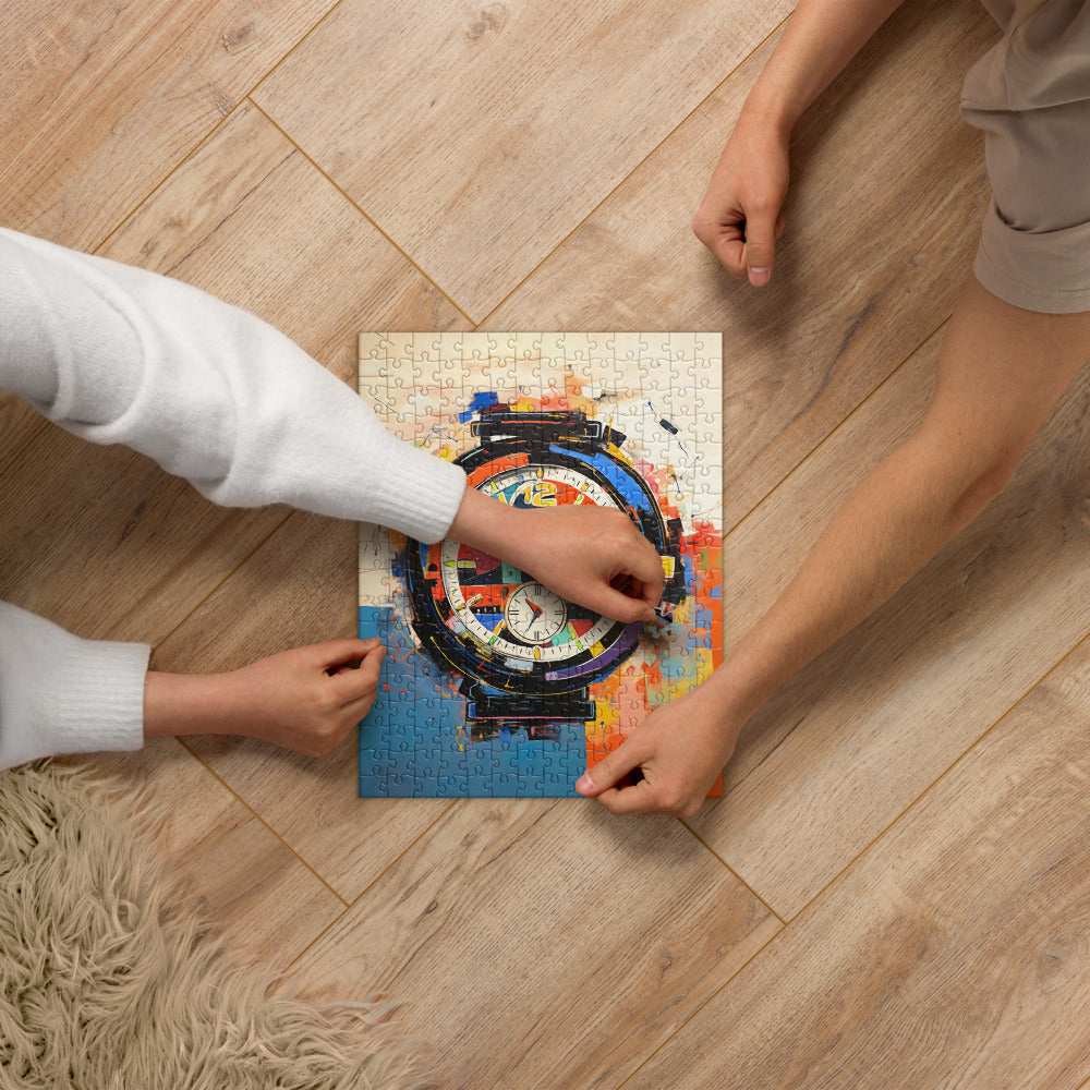 Abstract Art Clock Puzzle