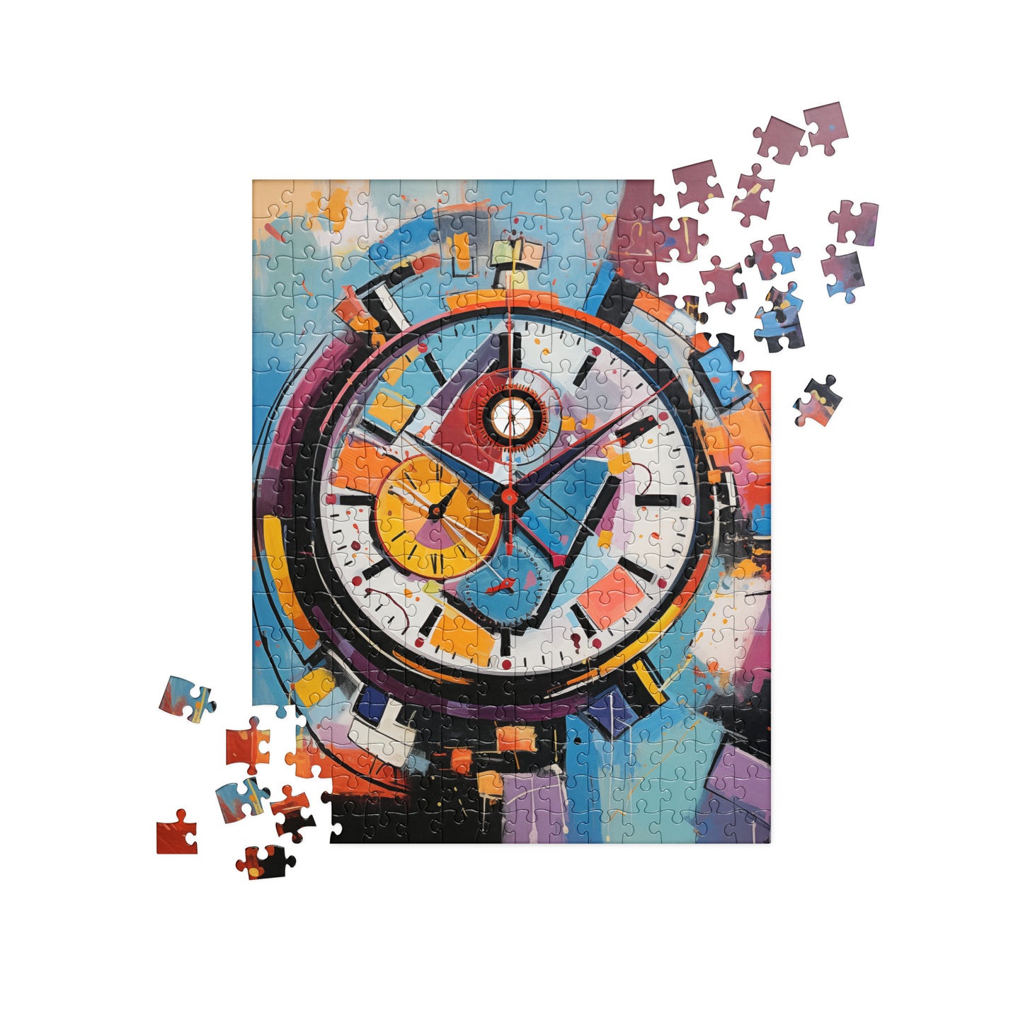 Abstract Art Clock Puzzle