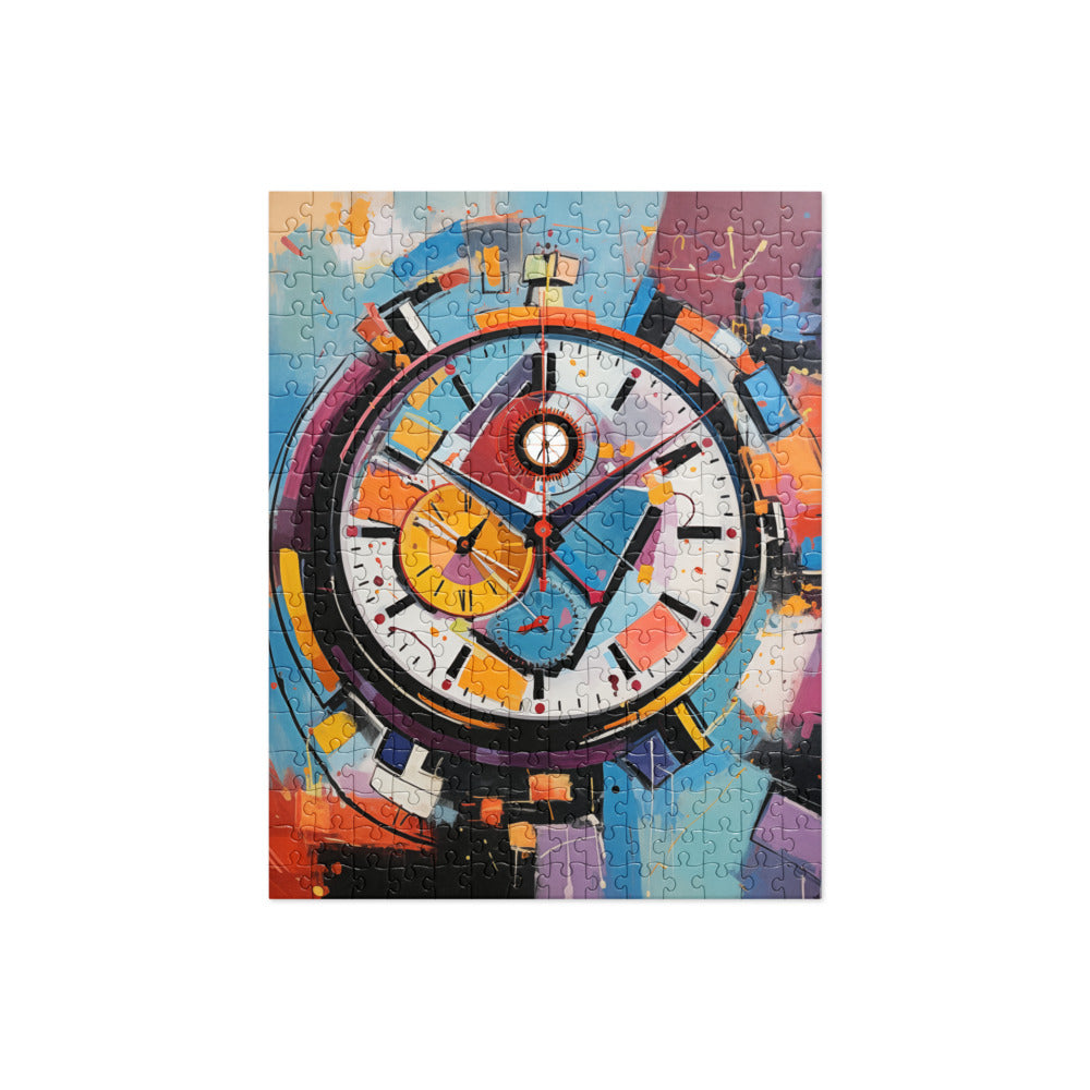 Abstract Art Clock Puzzle