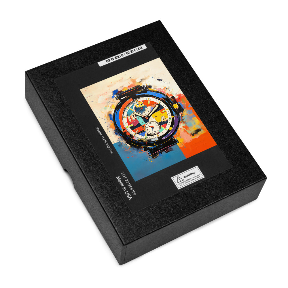 Abstract Art Clock Puzzle