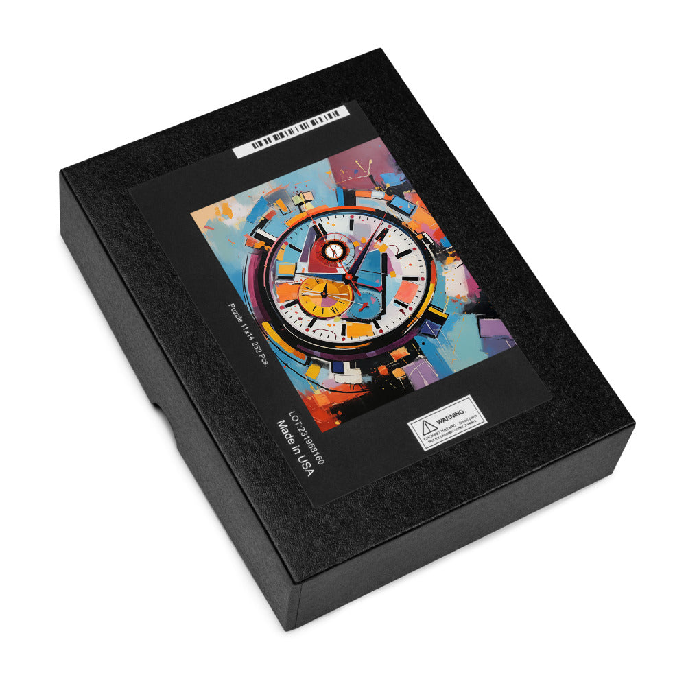 Abstract Art Clock Puzzle