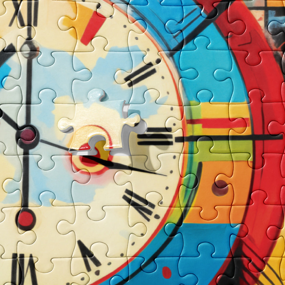 Abstract Art Clock Puzzle