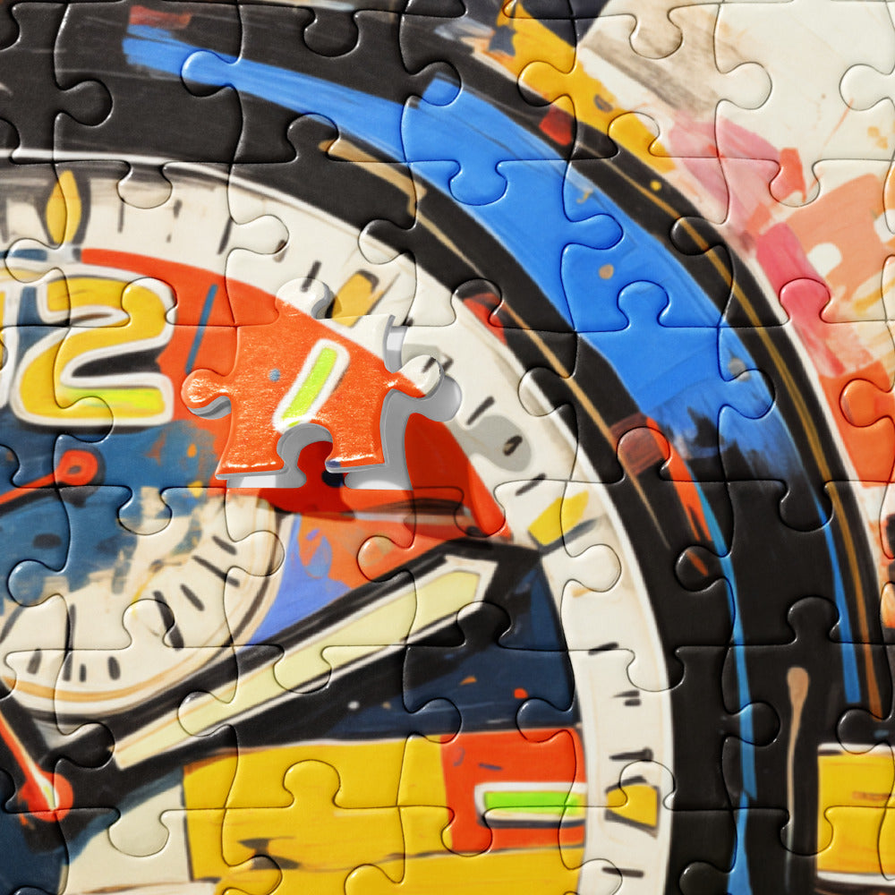 Abstract Art Clock Puzzle