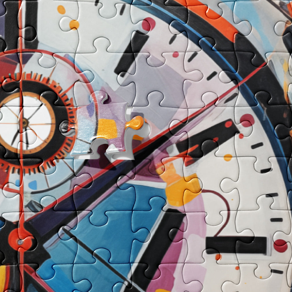 Abstract Art Clock Puzzle
